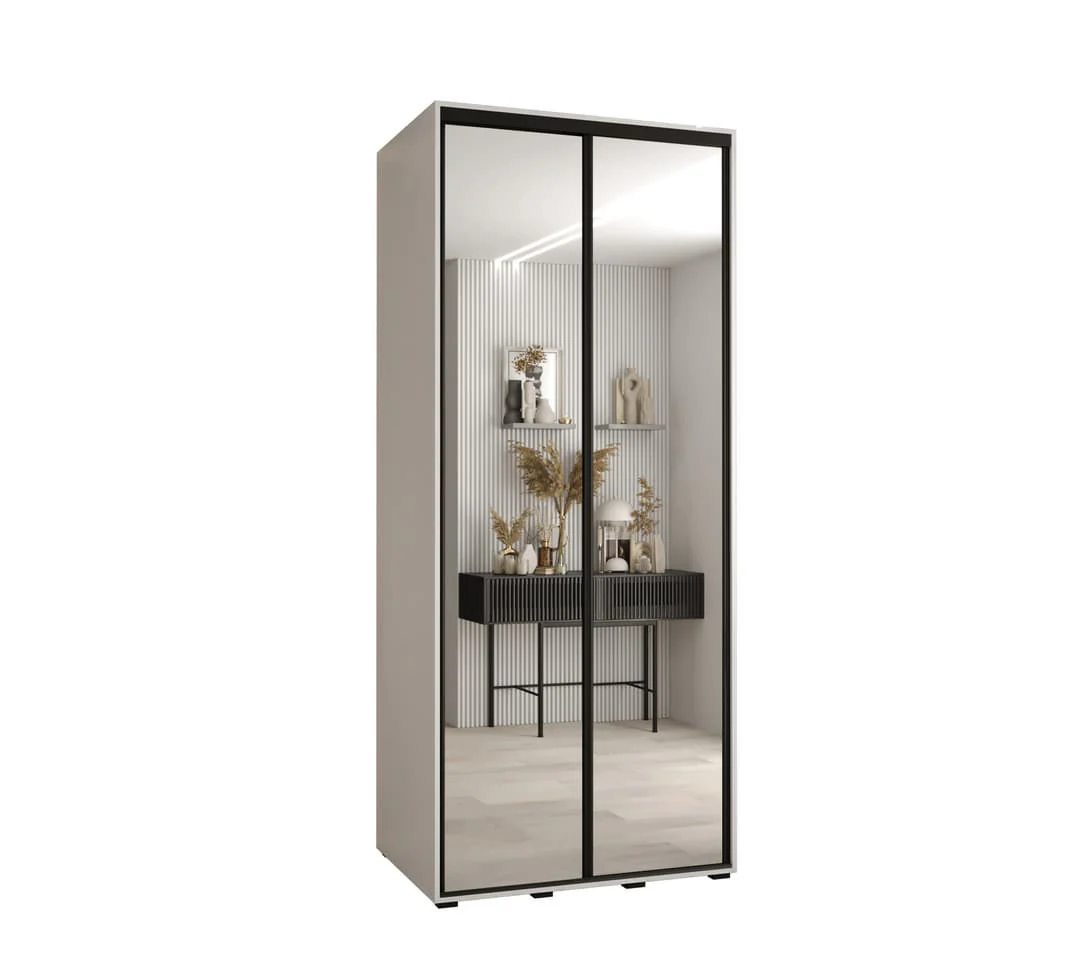 Cannes II Sliding Door Wardrobe 100cm - Image 9