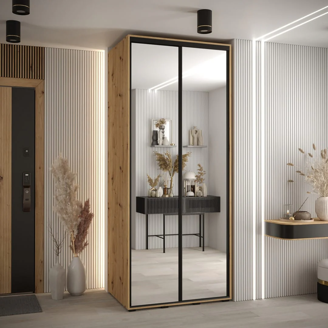 Cannes II Sliding Door Wardrobe 120cm - Image 4