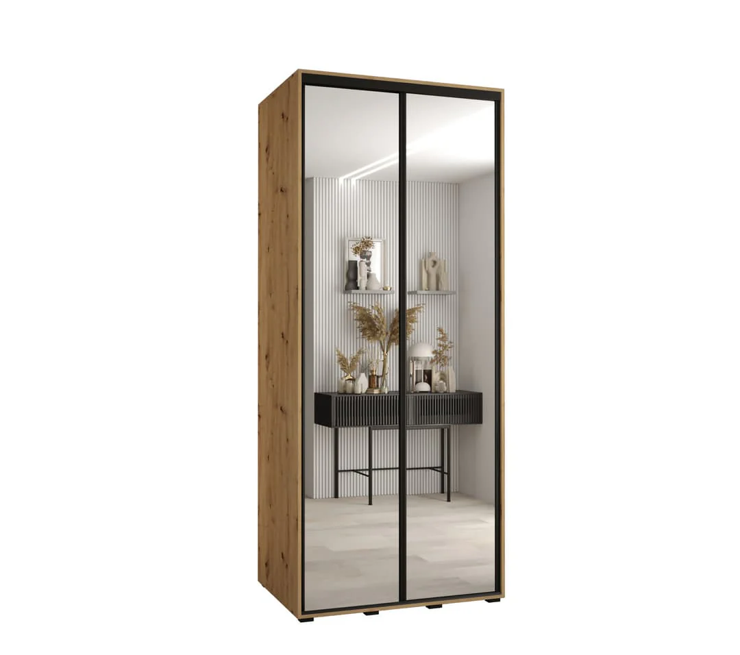 Cannes II Sliding Door Wardrobe 120cm - Image 5