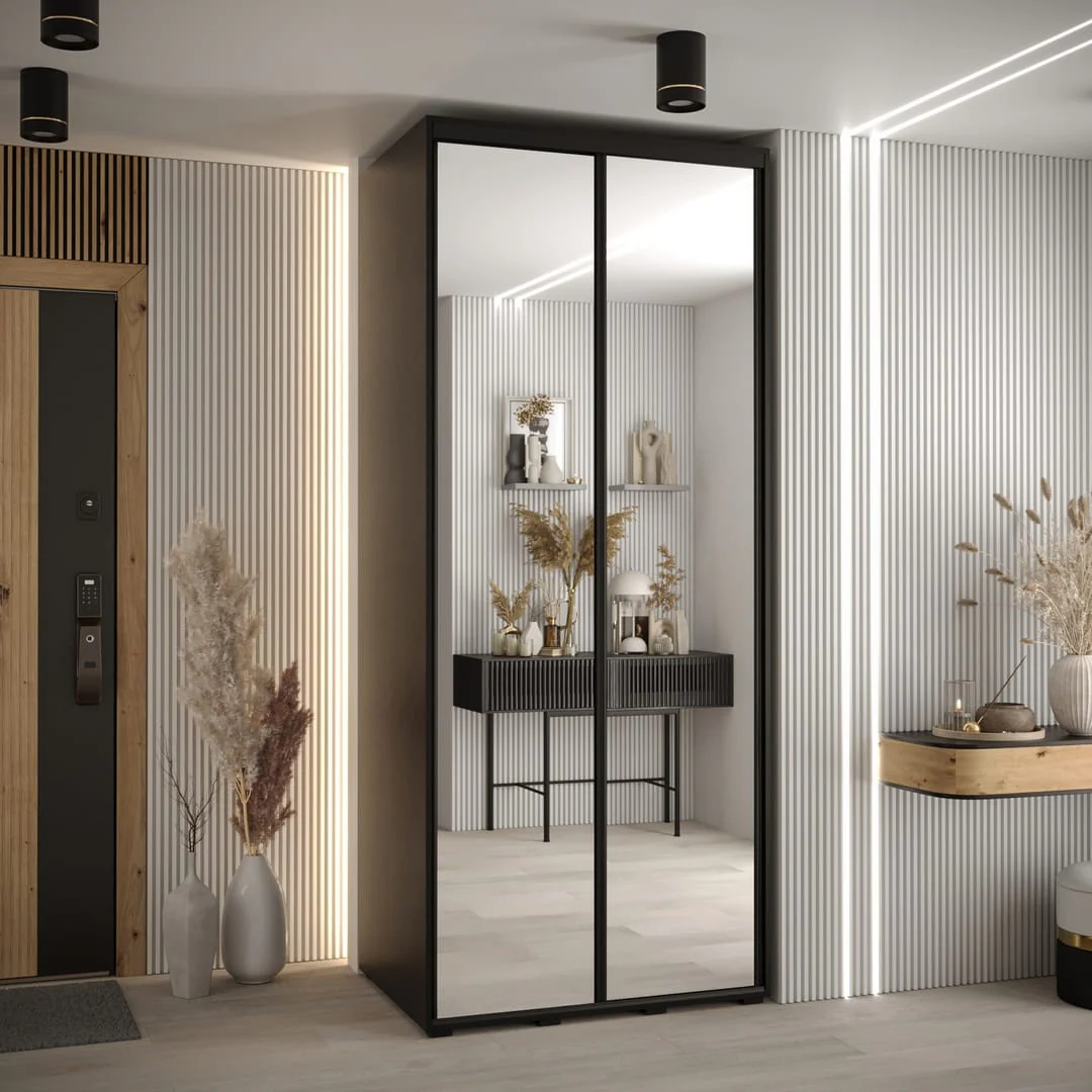 Cannes II Sliding Door Wardrobe 120cm - Image 8