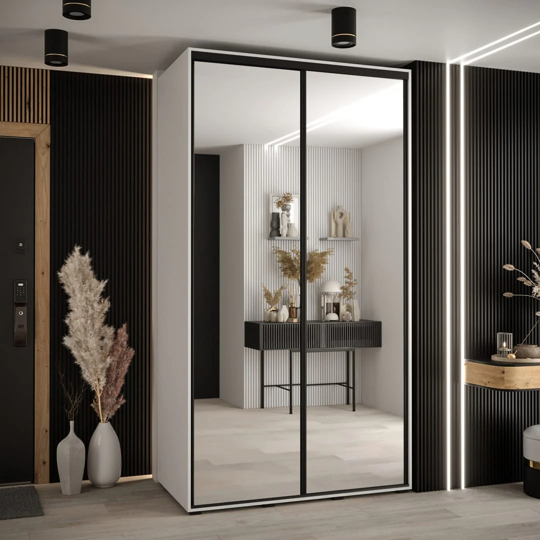Cannes II Sliding Door Wardrobe 130cm - Image 8