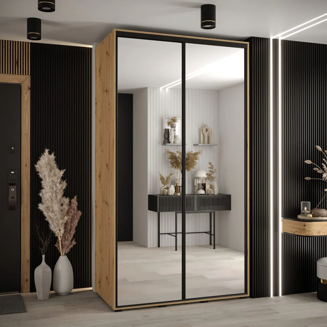 Cannes II Sliding Door Wardrobe 140cm