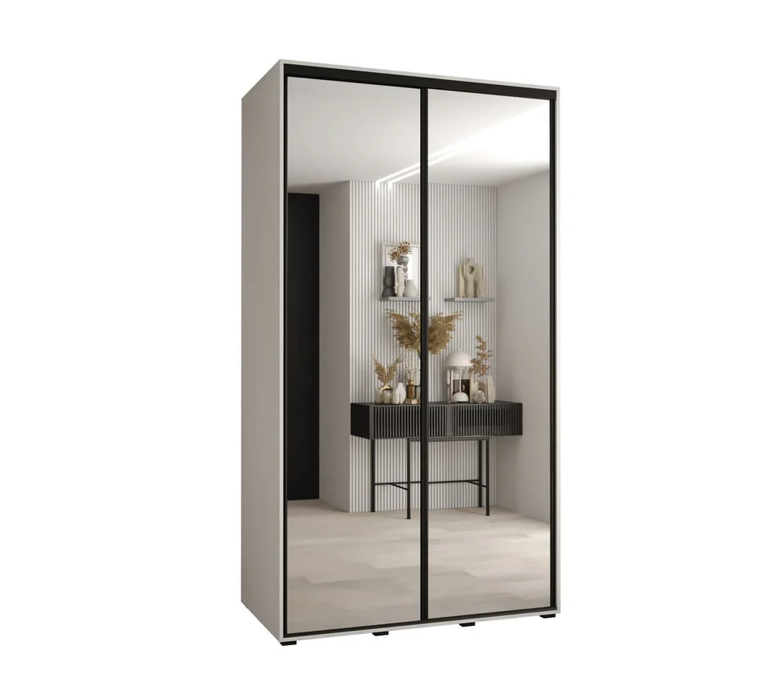 Cannes II Sliding Door Wardrobe 140cm - Image 6