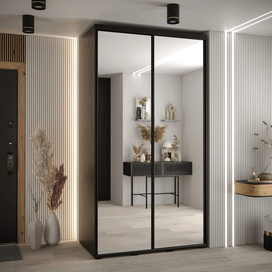 Cannes II Sliding Door Wardrobe 140cm - Image 8