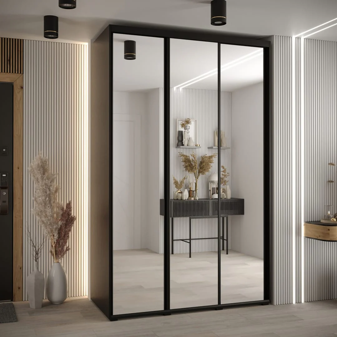 Cannes II Sliding Door Wardrobe 150cm - Image 8