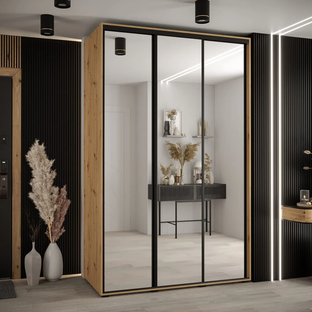 Cannes II Sliding Door Wardrobe 160cm - Image 4