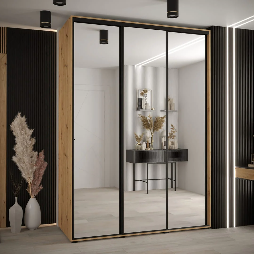 Cannes II Sliding Door Wardrobe 180cm - Image 4