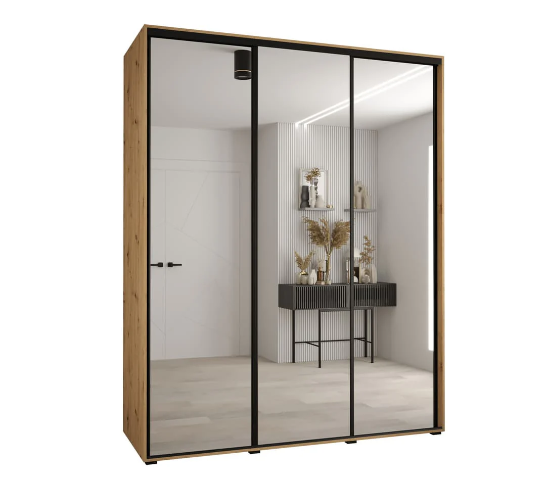 Cannes II Sliding Door Wardrobe 190cm - Image 3