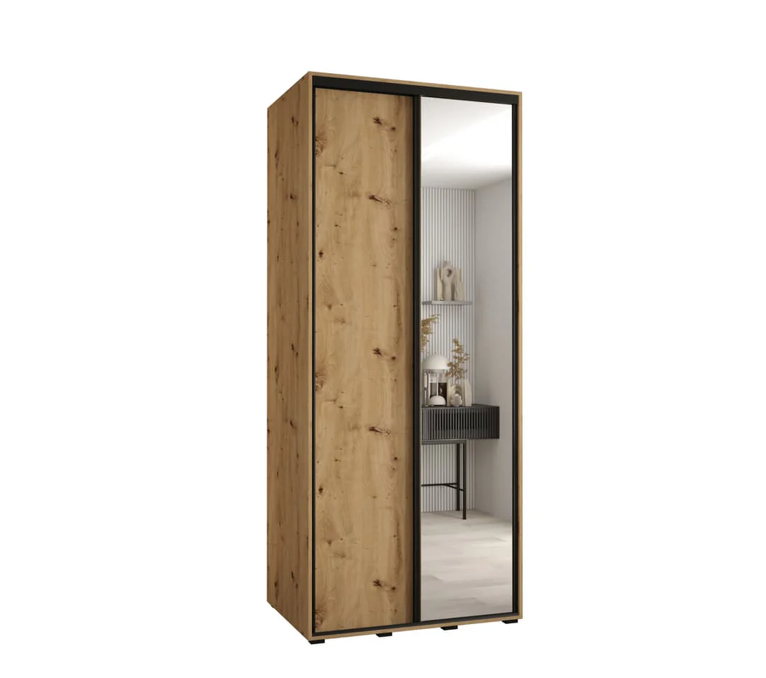 Cannes III Sliding Door Wardrobe 100cm - Image 5