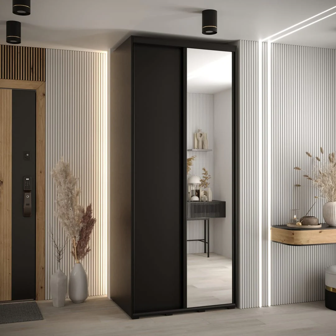 Cannes III Sliding Door Wardrobe 110cm - Image 8