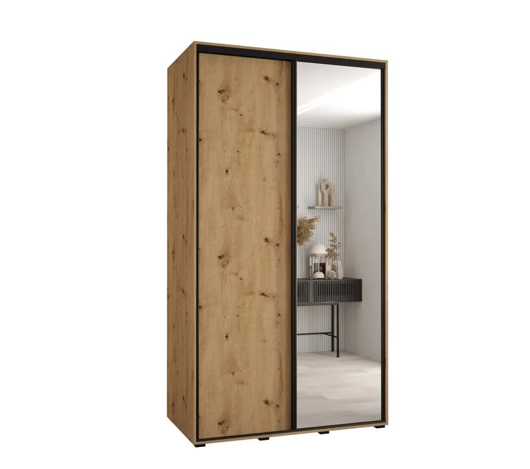 Cannes III Sliding Door Wardrobe 140cm - Image 2