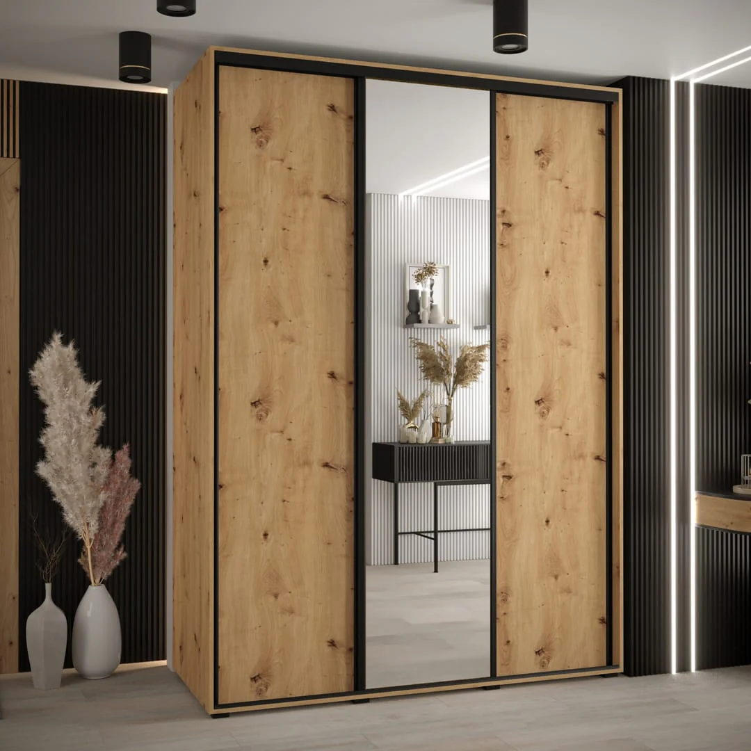 Cannes III Sliding Door Wardrobe 180cm - Image 4