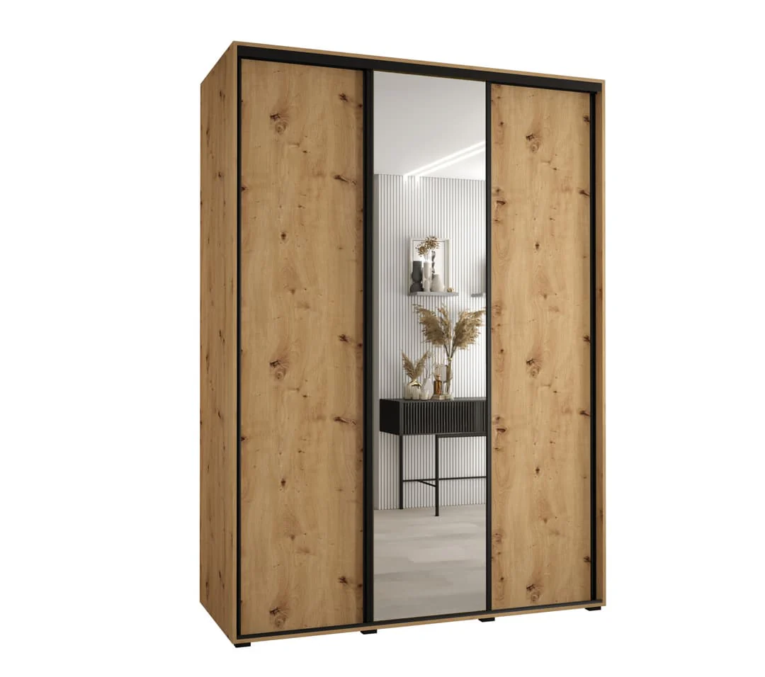 Cannes III Sliding Door Wardrobe 180cm - Image 5