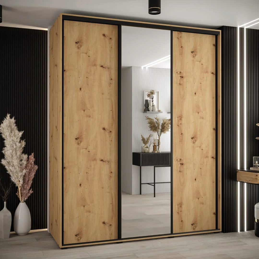 Cannes III Sliding Door Wardrobe 190cm - Image 4