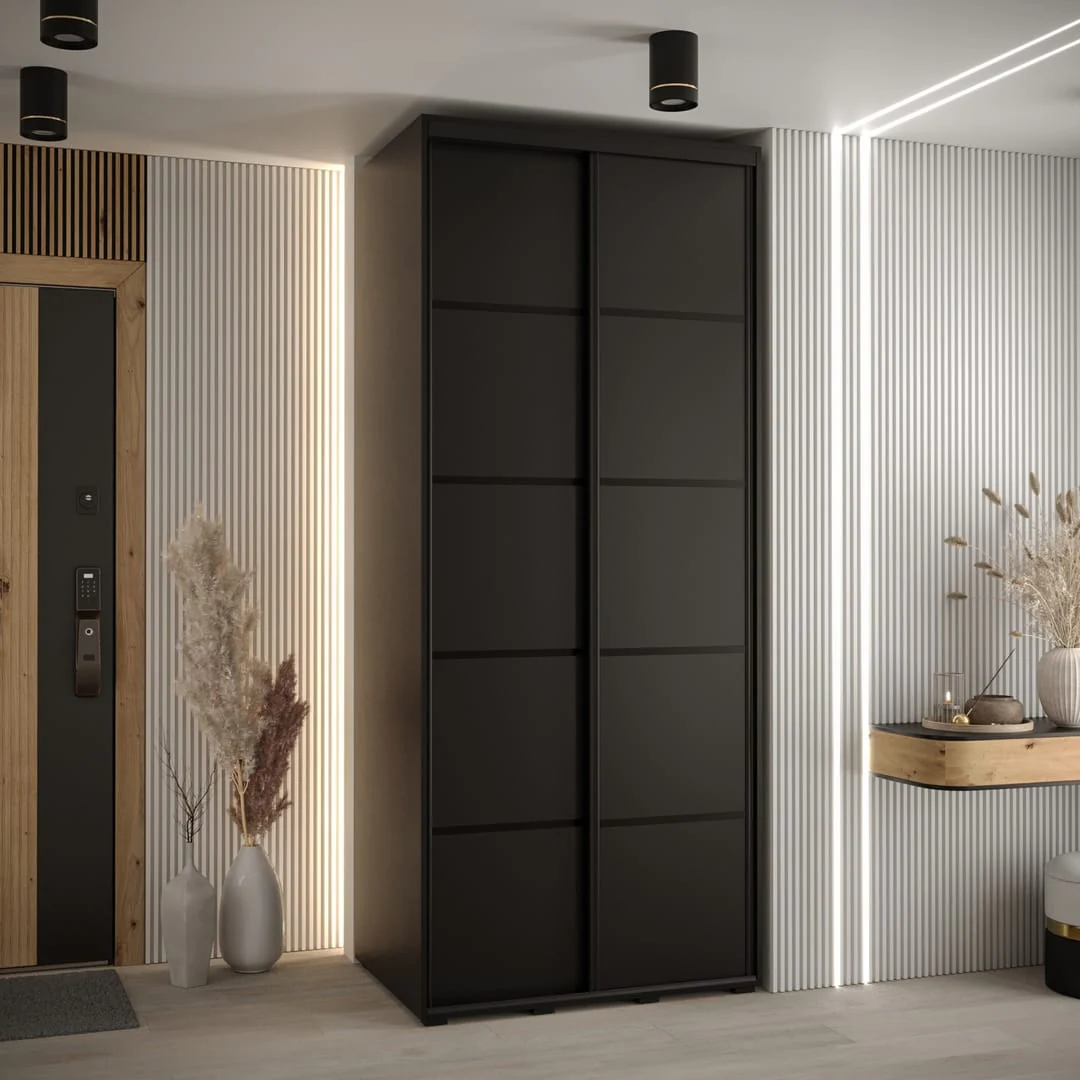 Cannes IV Sliding Door Wardrobe 100cm