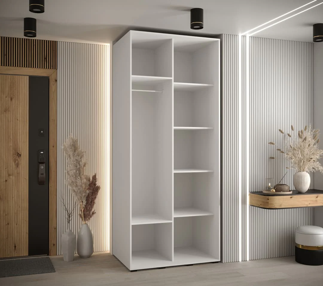 Cannes IV Sliding Door Wardrobe 100cm - Image 10