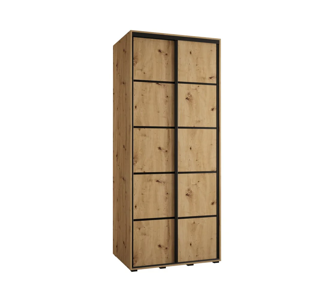 Cannes IV Sliding Door Wardrobe 100cm - Image 5