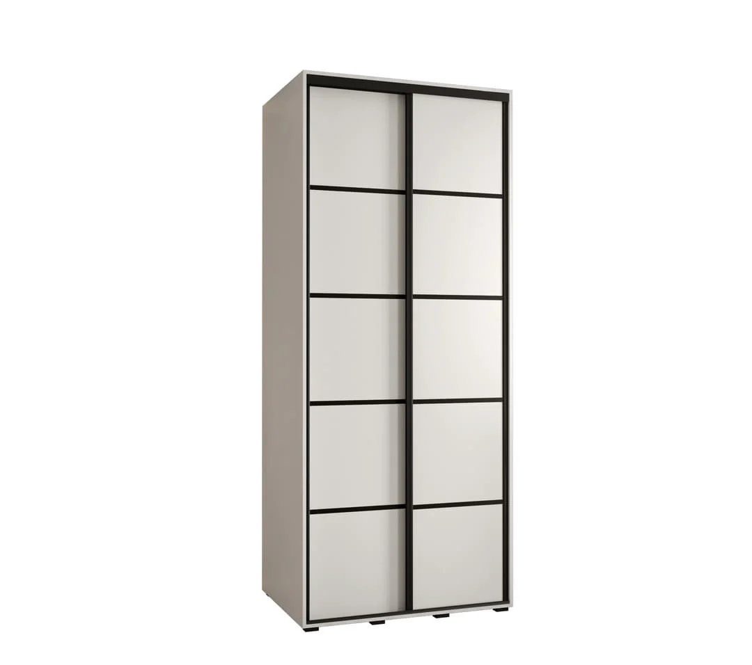 Cannes IV Sliding Door Wardrobe 110cm - Image 6