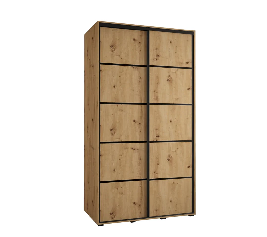 Cannes IV Sliding Door Wardrobe 130cm - Image 5