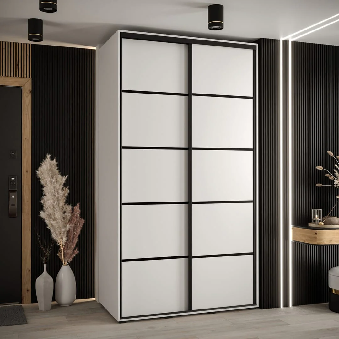 Cannes IV Sliding Door Wardrobe 140cm - Image 5