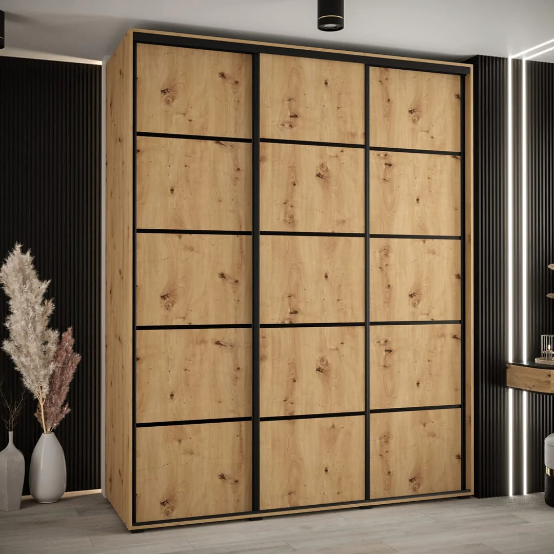Cannes IV Sliding Door Wardrobe 190cm - Image 4
