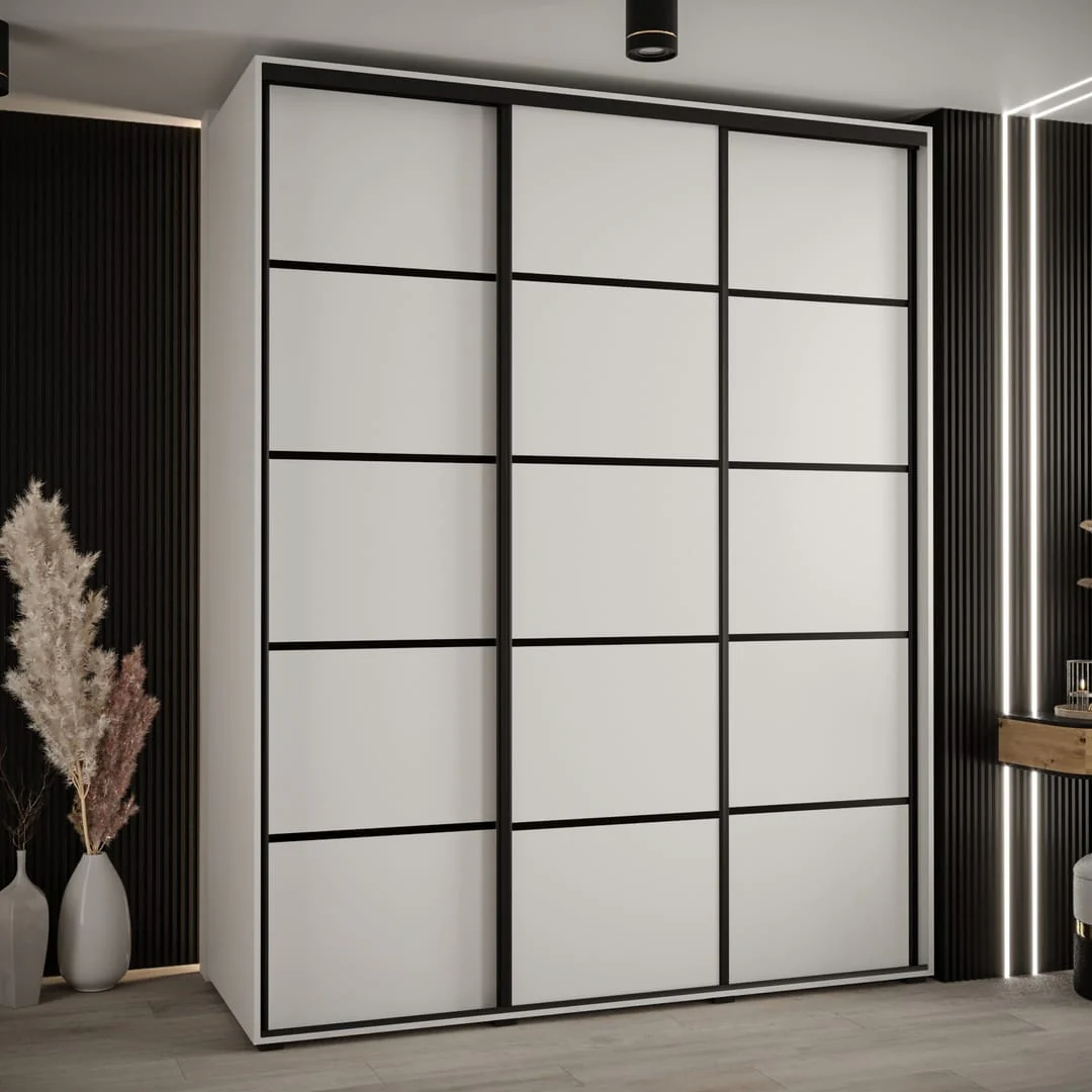 Cannes IV Sliding Door Wardrobe 190cm - Image 8