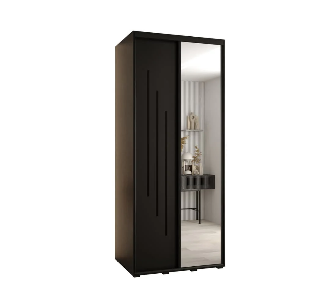 Cannes IX Sliding Door Wardrobe 110cm - Image 9