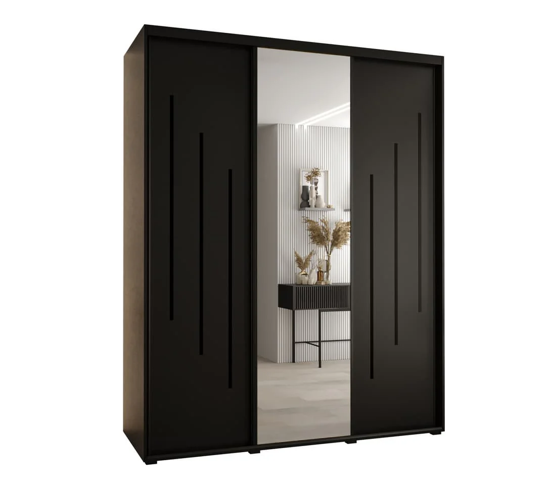 Cannes IX Sliding Door Wardrobe 190cm - Image 2