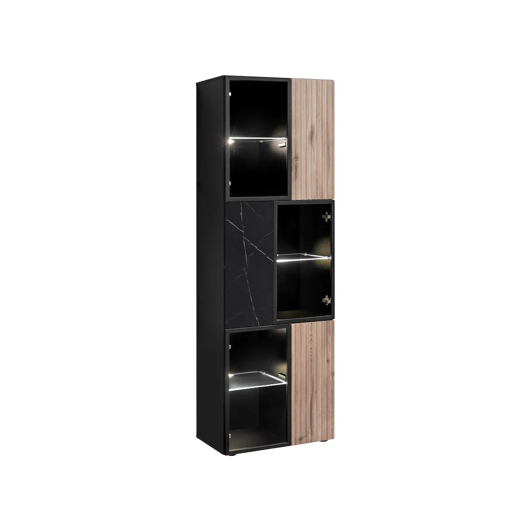 Cannes Tall Display Cabinet 60cm