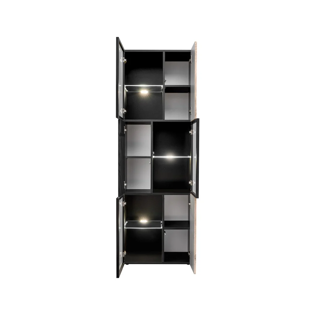 Cannes Tall Display Cabinet 60cm - Image 2