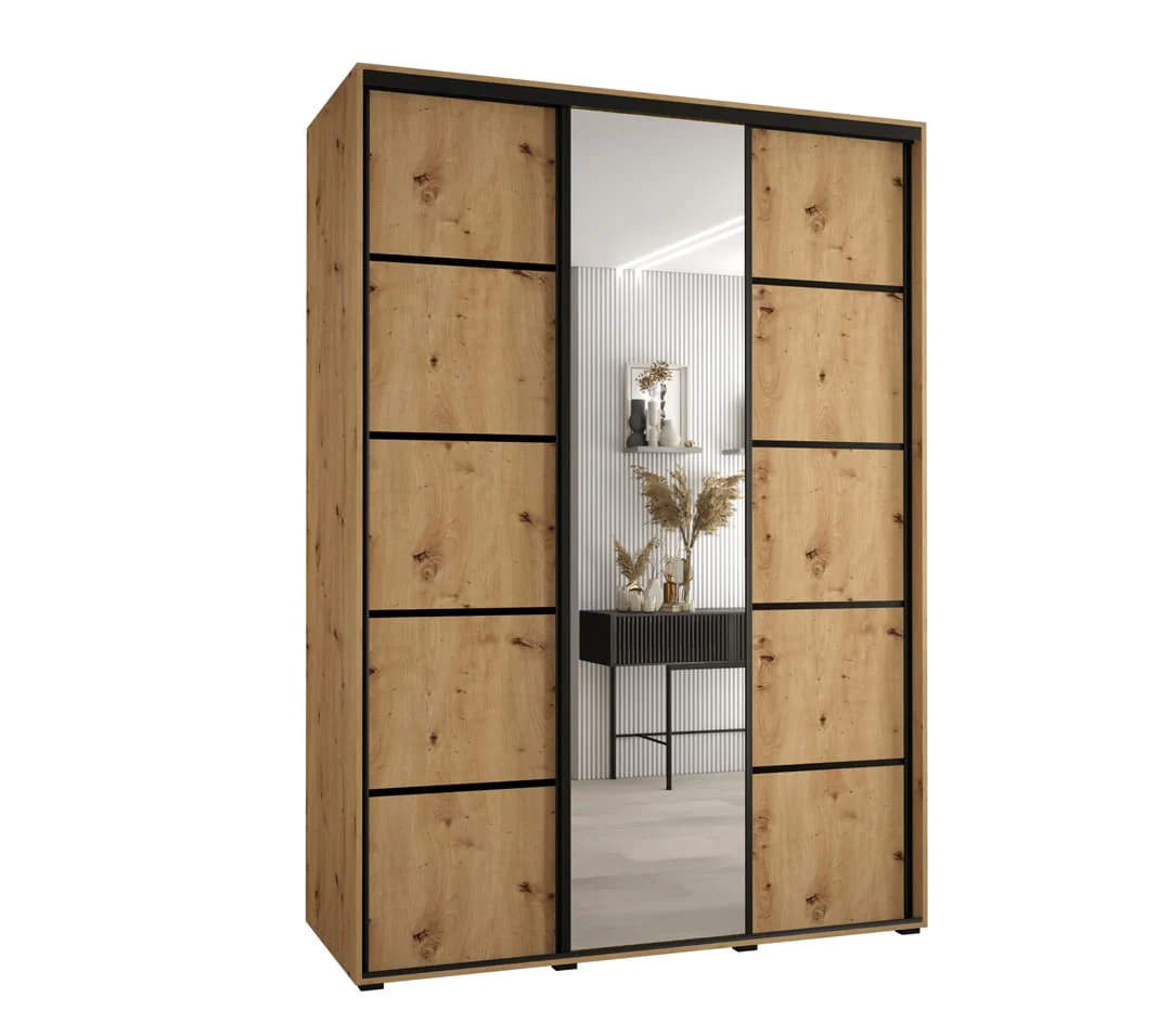 Cannes V Sliding Door Wardrobe 180cm - Image 5