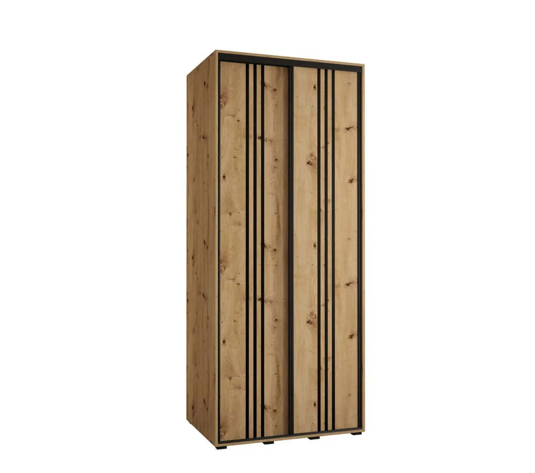 Cannes VI Sliding Door Wardrobe 120cm - Image 5