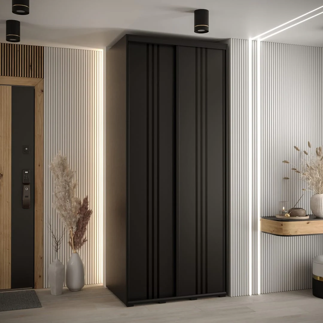 Cannes VI Sliding Door Wardrobe 120cm - Image 8