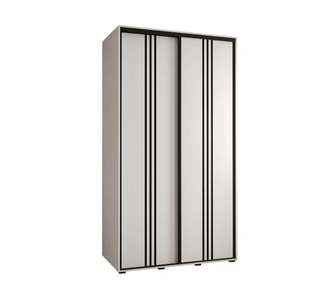 Cannes VI Sliding Door Wardrobe 130cm - Image 8