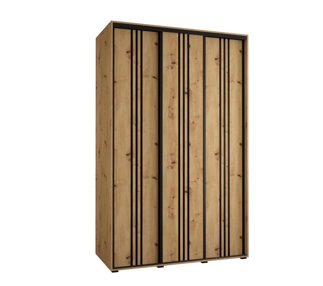 Cannes VI Sliding Door Wardrobe 150cm - Image 5