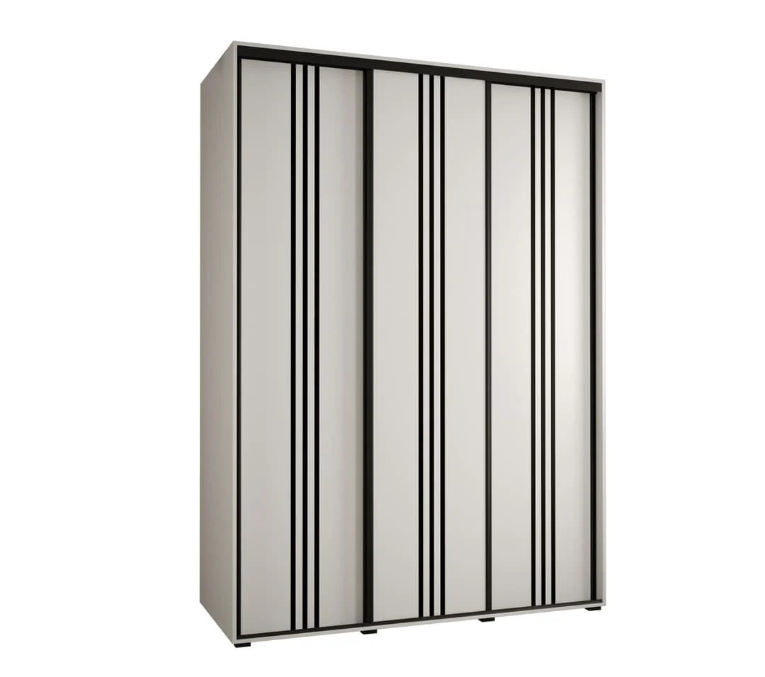 Cannes VI Sliding Door Wardrobe 170cm - Image 6