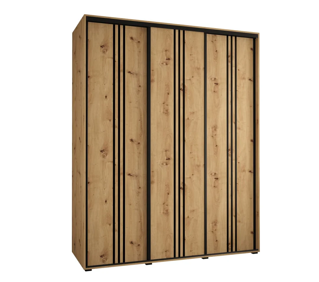Cannes VI Sliding Door Wardrobe 190cm - Image 5