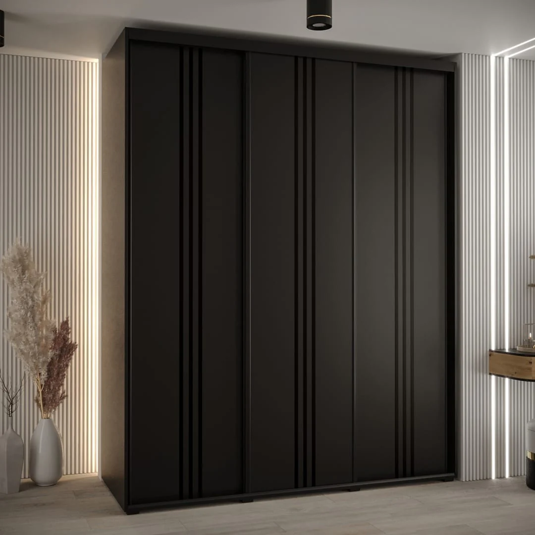 Cannes VI Sliding Door Wardrobe 200cm - Image 7