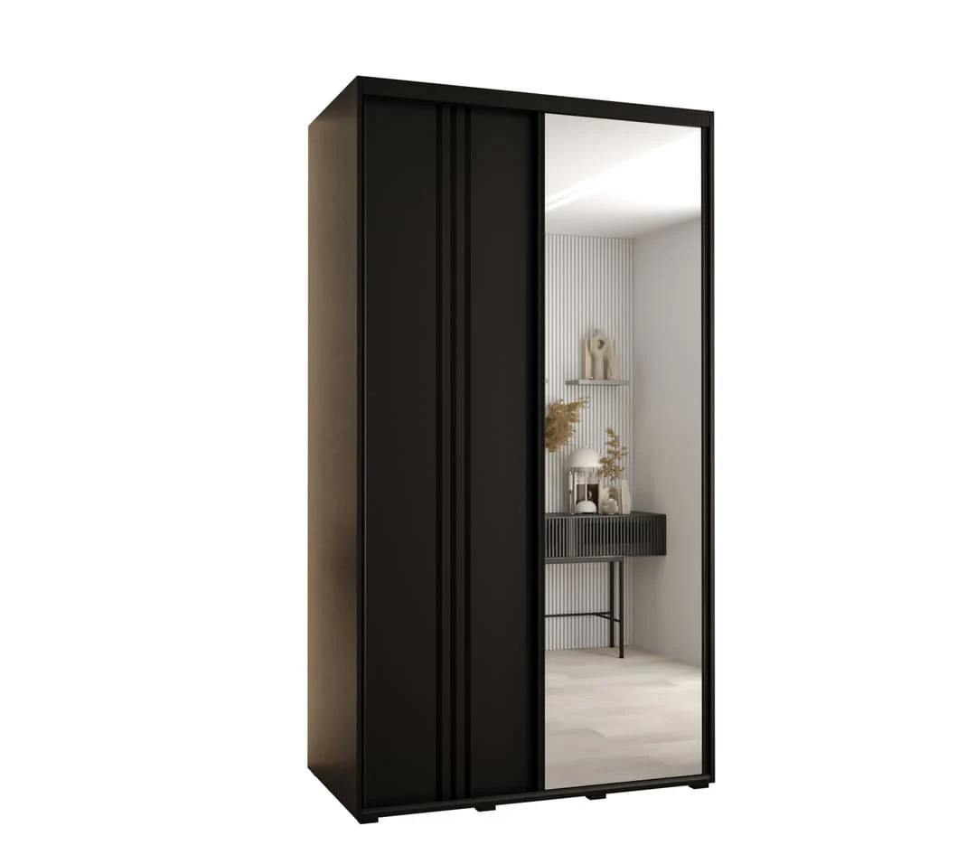 Cannes VII Sliding Door Wardrobe 130cm - Image 2