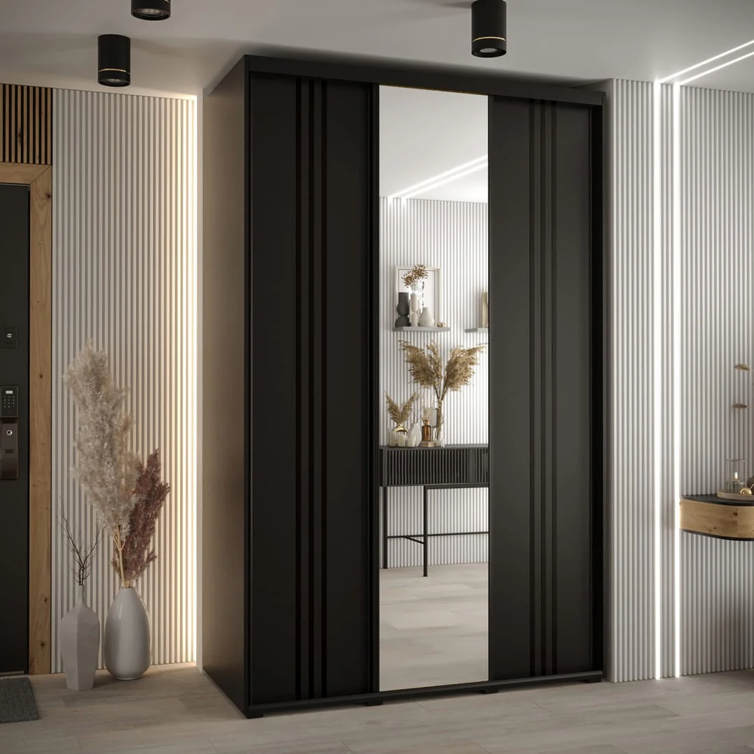 Cannes VII Sliding Door Wardrobe 150cm - Image 8