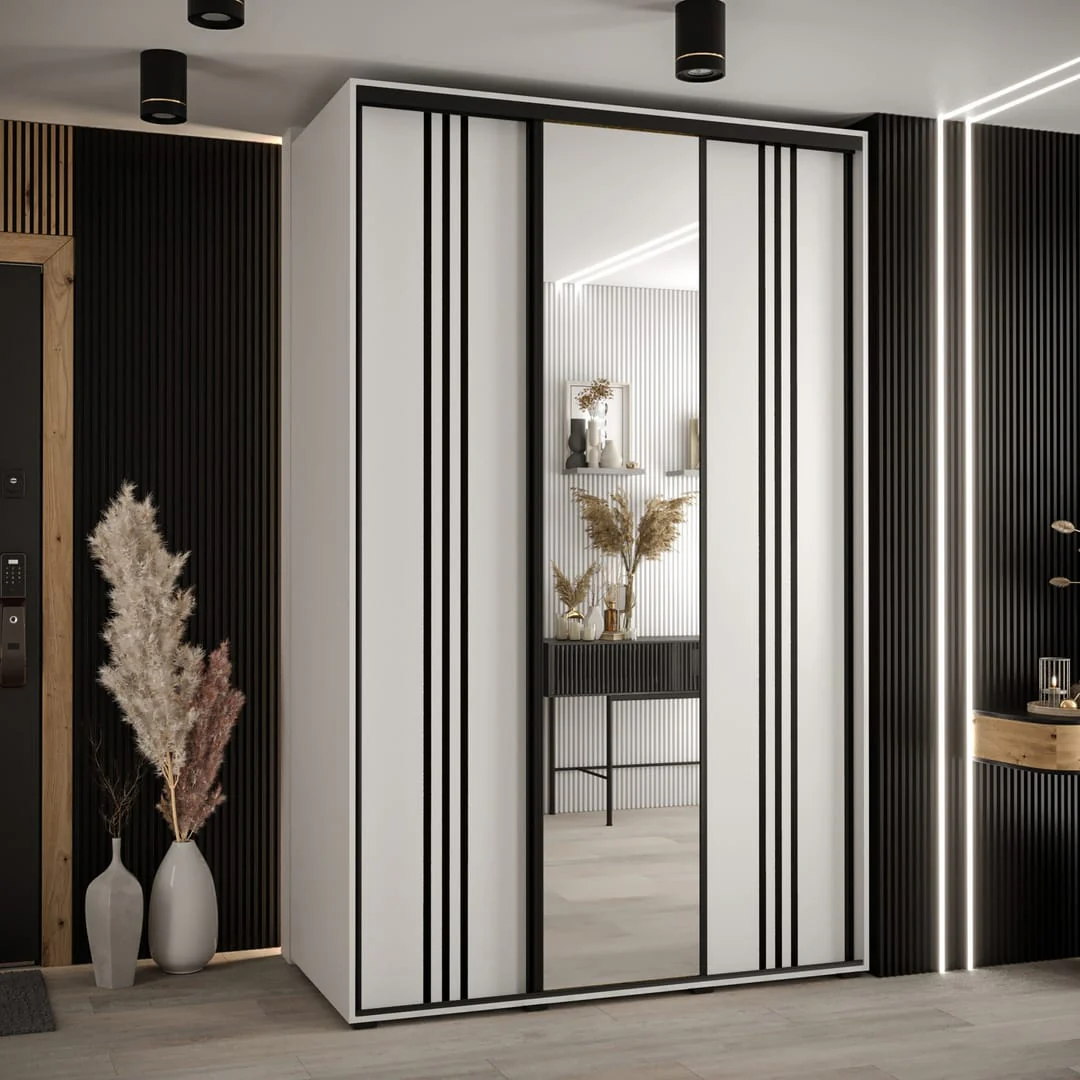Cannes VII Sliding Door Wardrobe 160cm - Image 8