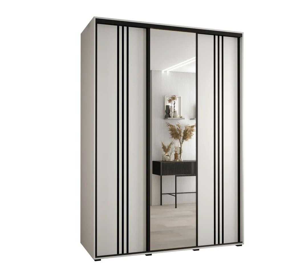 Cannes VII Sliding Door Wardrobe 170cm - Image 6