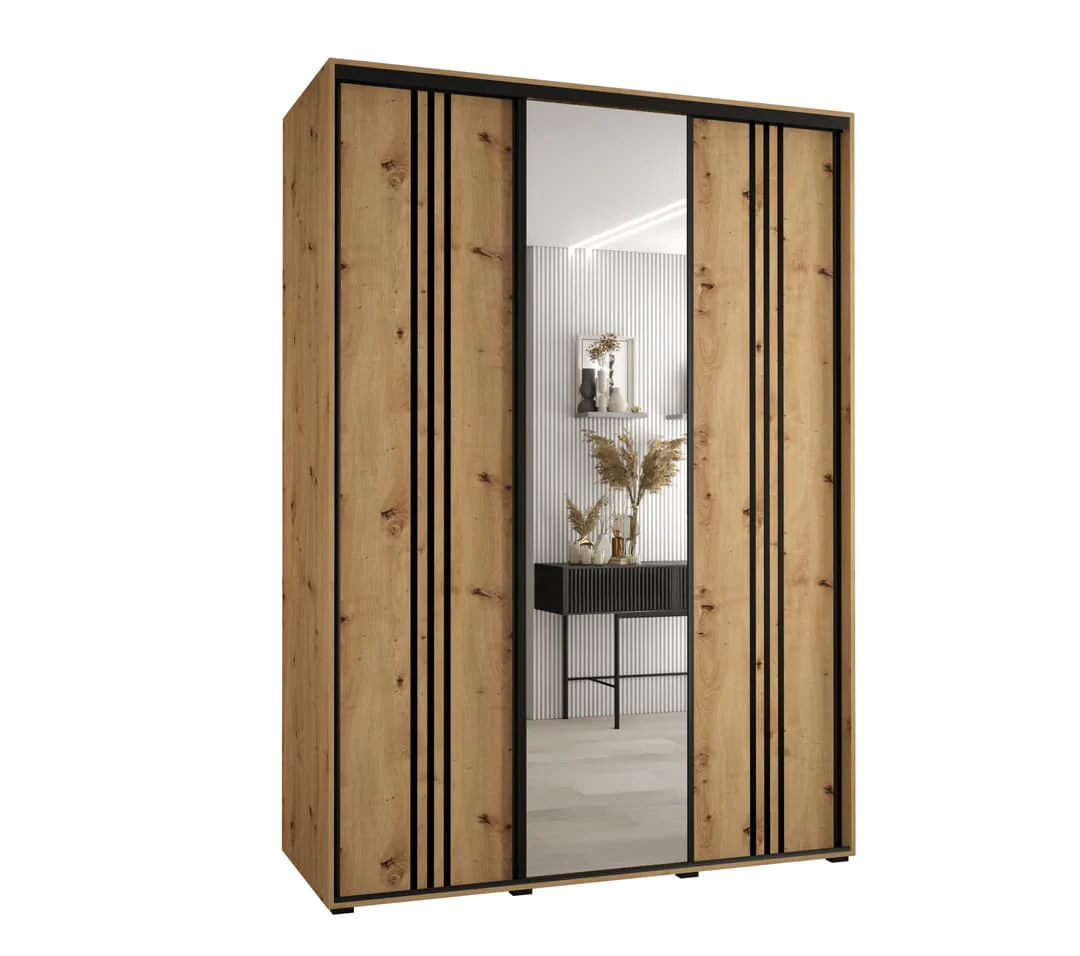 Cannes VII Sliding Door Wardrobe 180cm - Image 5