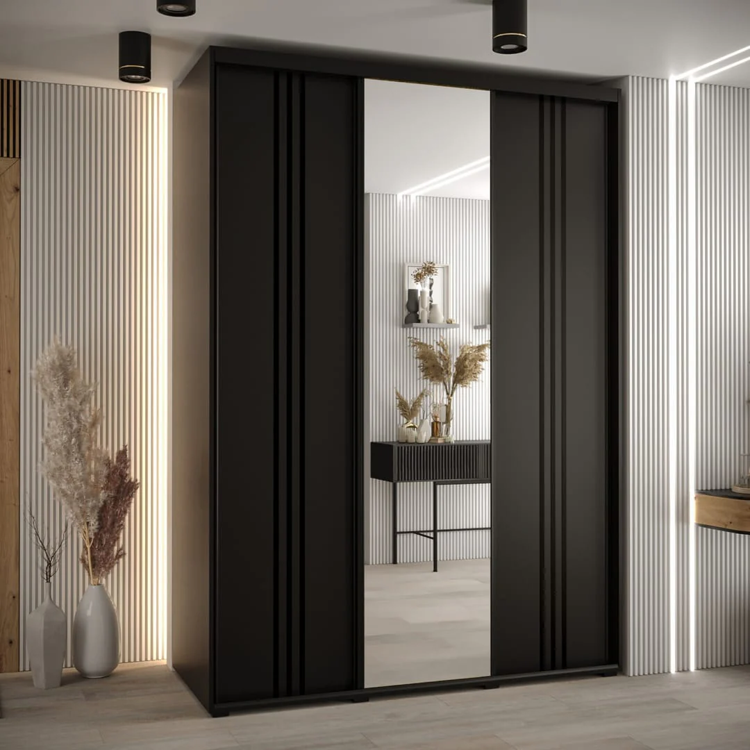 Cannes VII Sliding Door Wardrobe 180cm - Image 8