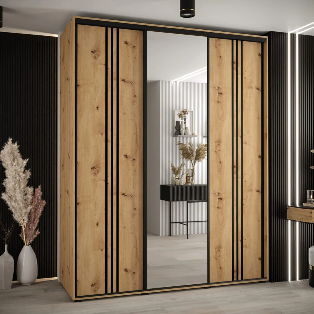 Cannes VII Sliding Door Wardrobe 190cm - Image 4