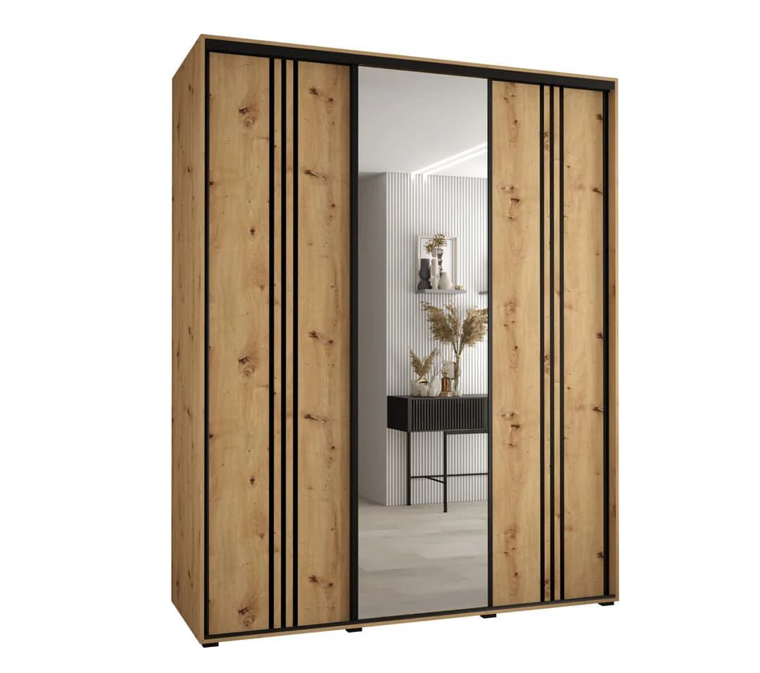 Cannes VII Sliding Door Wardrobe 190cm - Image 5