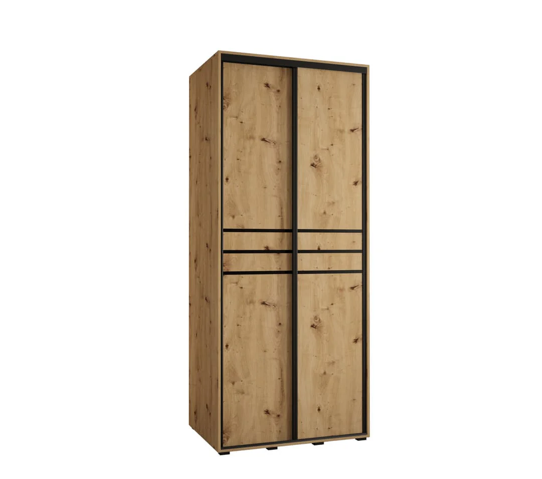 Cannes X Sliding Door Wardrobe 100cm - Image 5