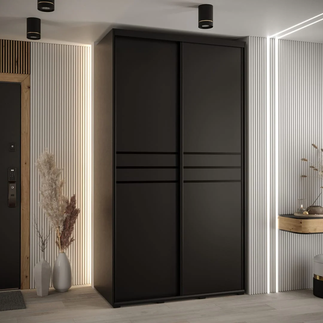 Cannes X Sliding Door Wardrobe 130cm