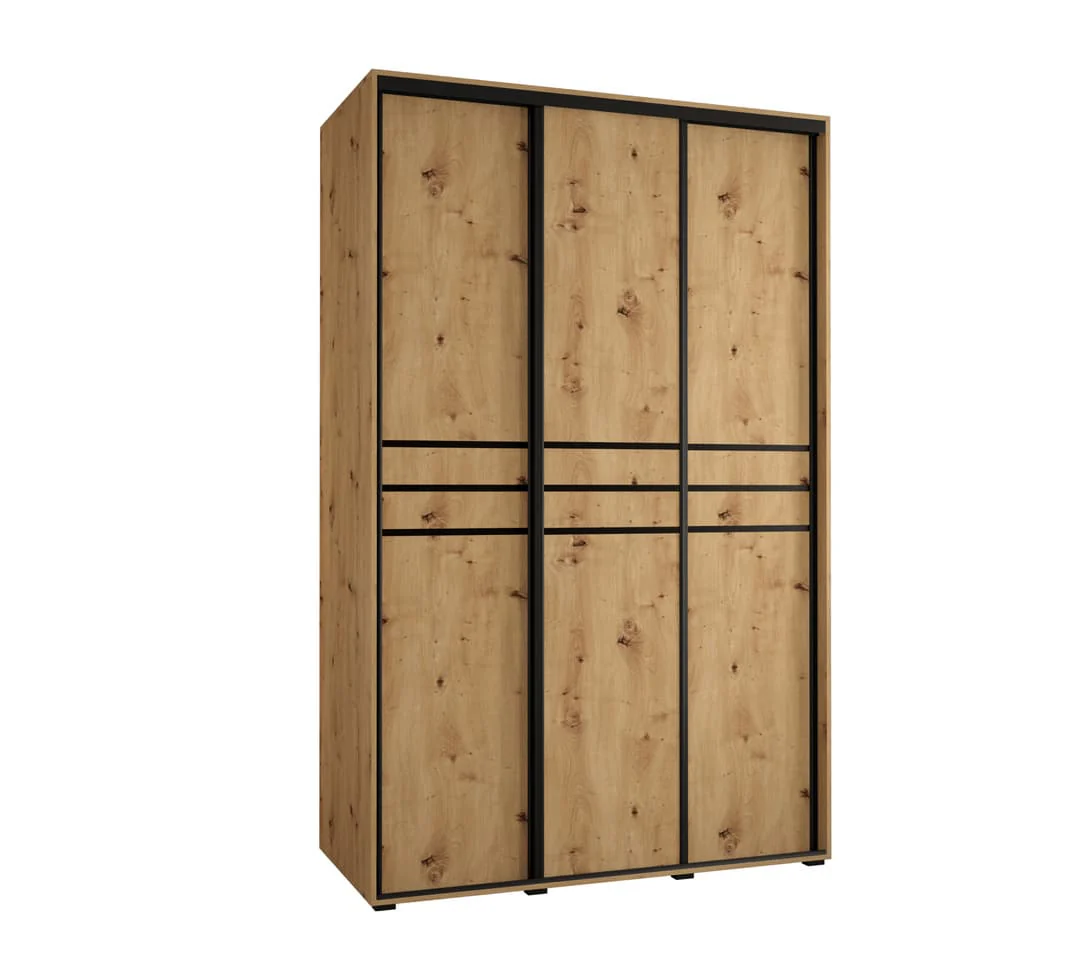 Cannes X Sliding Door Wardrobe 150cm - Image 5
