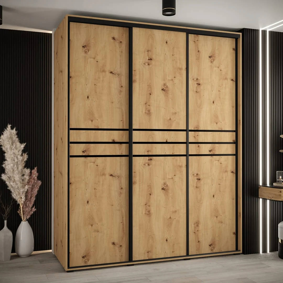 Cannes X Sliding Door Wardrobe 190cm - Image 4